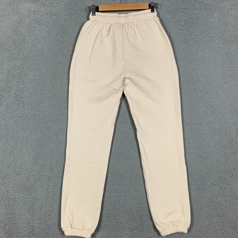NWT Kristin Made Cloud Sweatpant Women's Small S Cream Drawstring Fleece Jogger - Picture 6 of 9